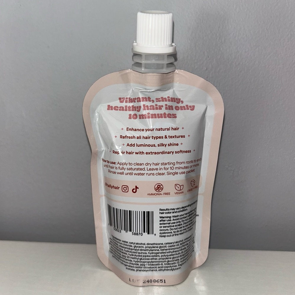Hally Girl Glaze Sheer Clear Hair Mask NEW - Picture 2 of 3